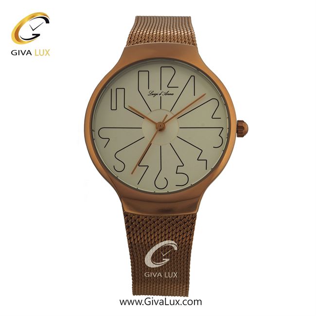 ساعت مچی اورجینال زنانه LdA رزگلد | رزگلد| سفید| کد رفرنس 2221